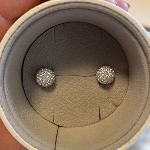 Hillberg & Berk sparkle ball earrings 10 mm